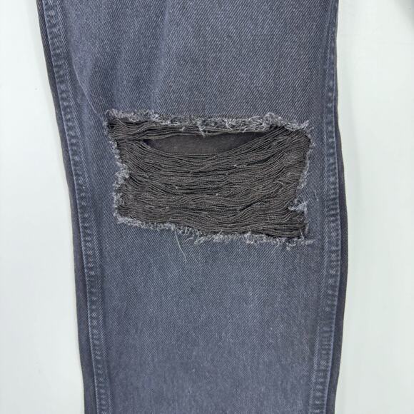 RE/Done Comfort Stretch High Rise Loose Fit Jeans Straight Leg Black Size 23 NWT - Picture 7 of 13